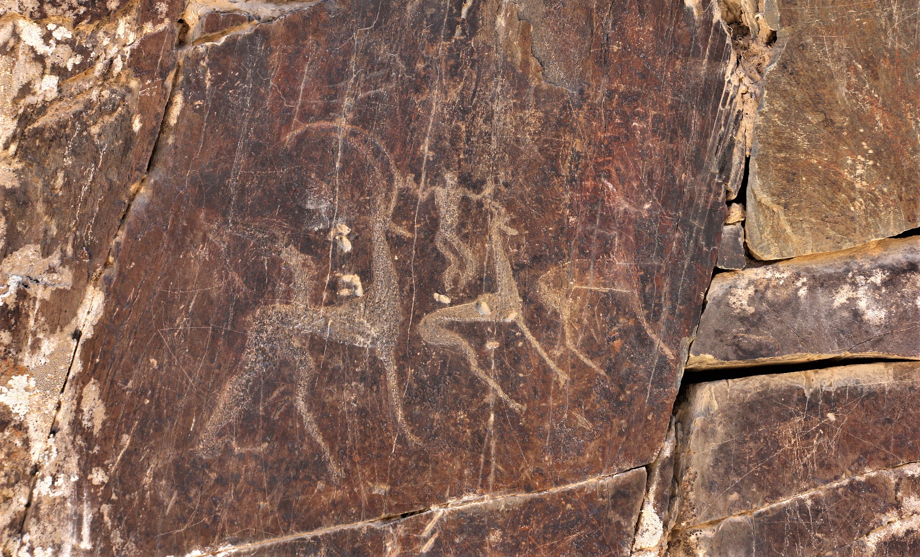 Pétroglyphes à Sarmish, Ouzbékistan