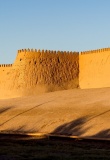 Coucher de soleil sur l'Ichan Kala, Khiva, Ouzbékistan