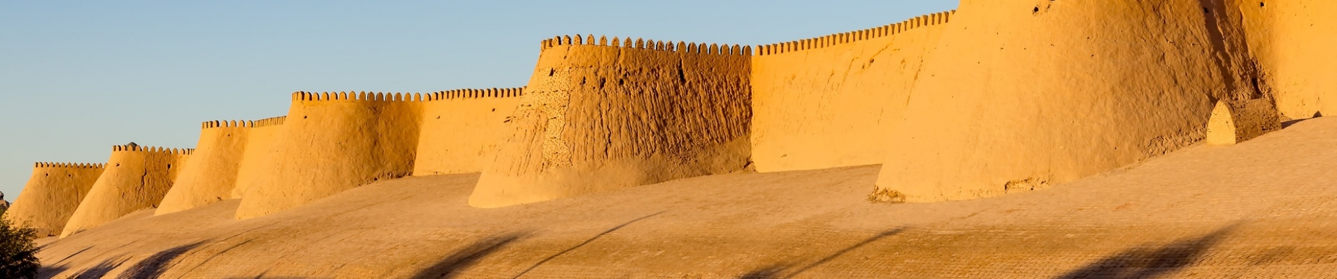 Coucher de soleil sur l'Ichan Kala, Khiva, Ouzbékistan